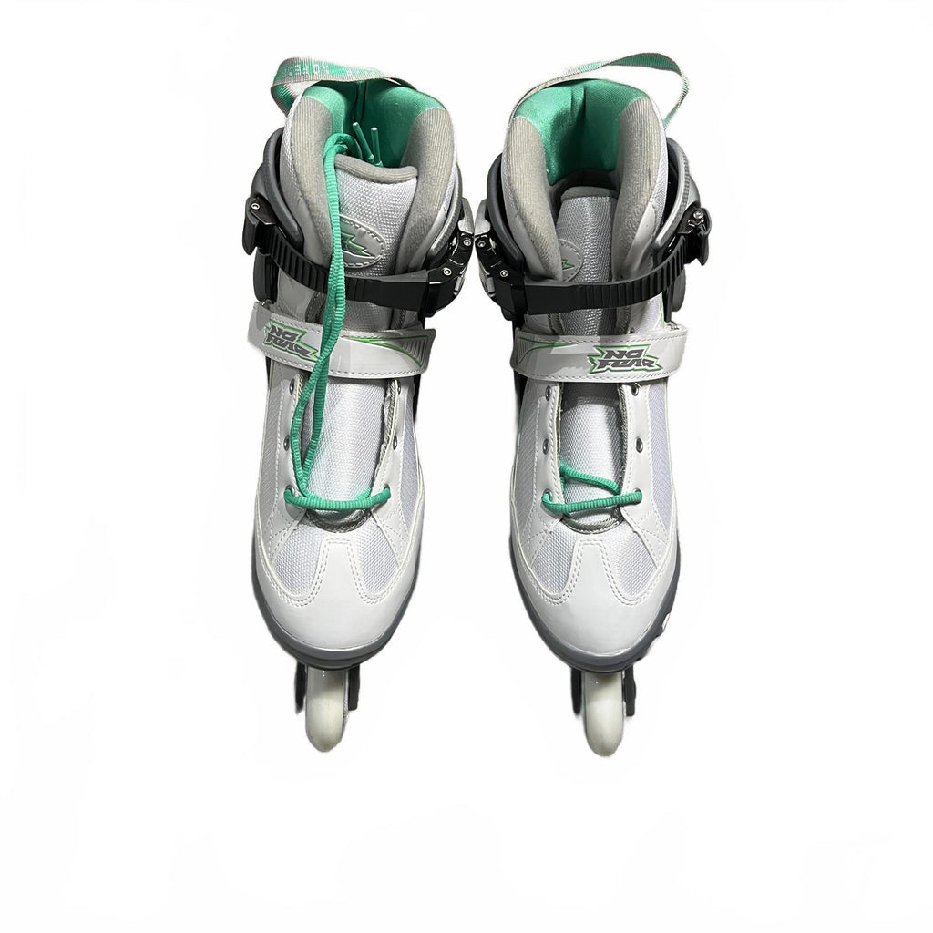No Fear Fitness Roller Skates Mens Unisex White Size Size UK 8 EU 42 *SK1