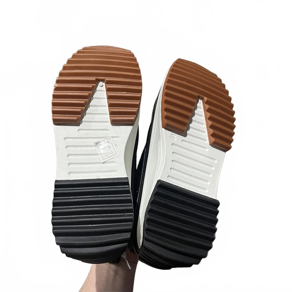 Firetrap Platform Hi top Ladies Trainers Black Glitter Size UK 8 EU 41 *SB13