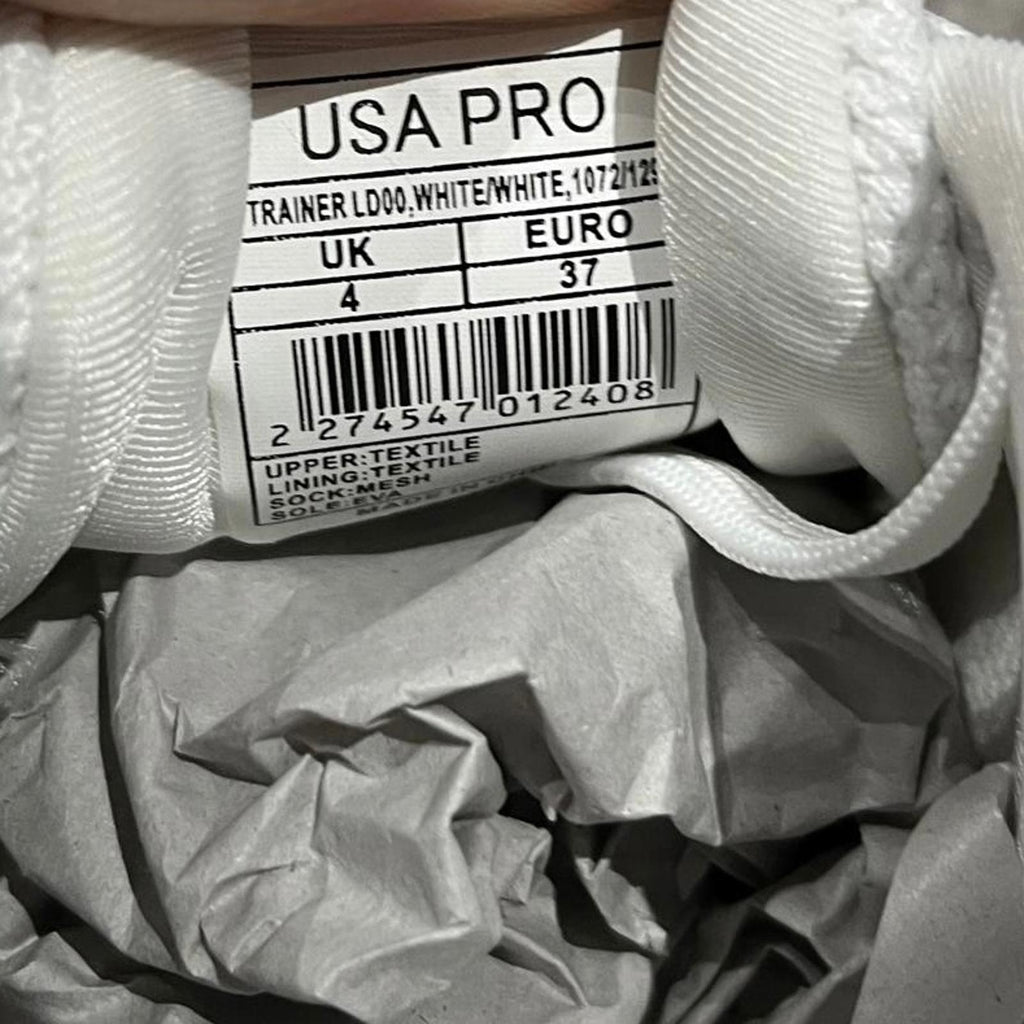 USA Pro Womens Trainers White Size UK 4 EU 37 *SB19
