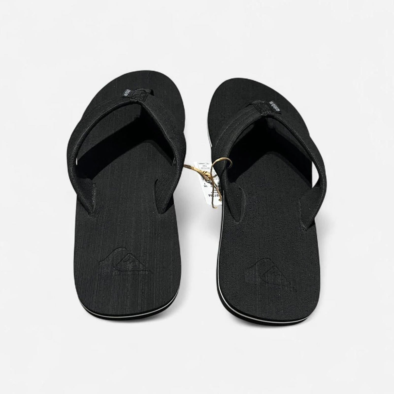 Quiksilver Molokai Layback Flip Flops Mens Black Size UK 7 EU 41 *REF:SB1