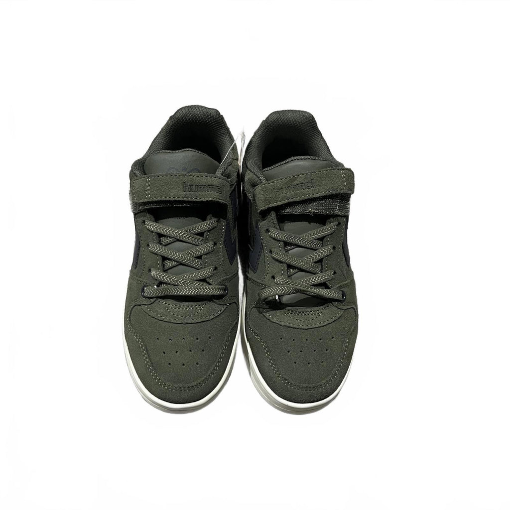 Hummel Kids' Power Suede Low-Top Trainers Green Size UK 2.5 EU 35 *SB13