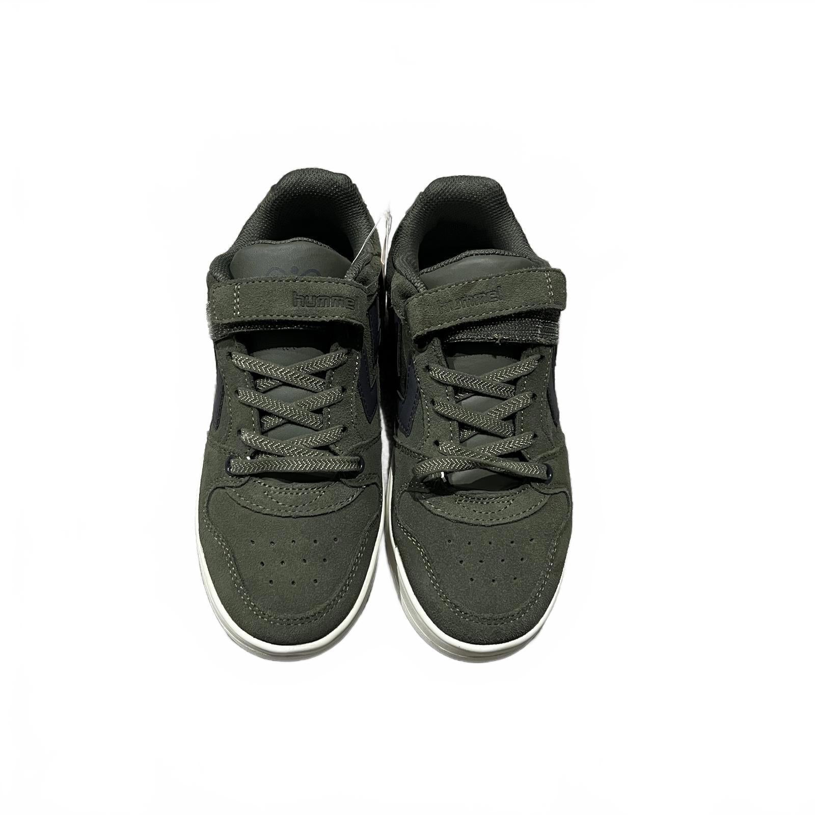 Hummel Kids' Power Suede Low-Top Trainers Green Size UK 2.5 EU 35 *SB13