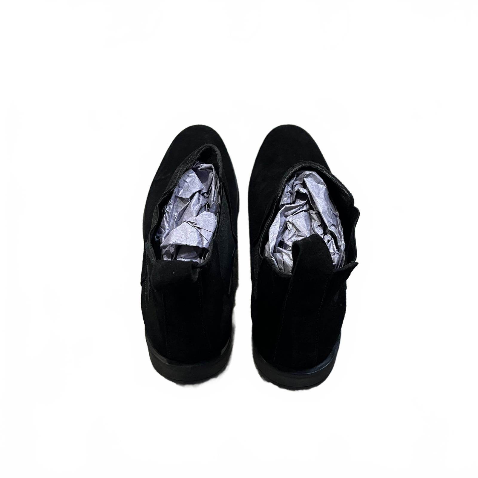 Moda in Pelle Solaro Chelsea Boot Suede Mens Black Size UK 6 EU 40 *SB10