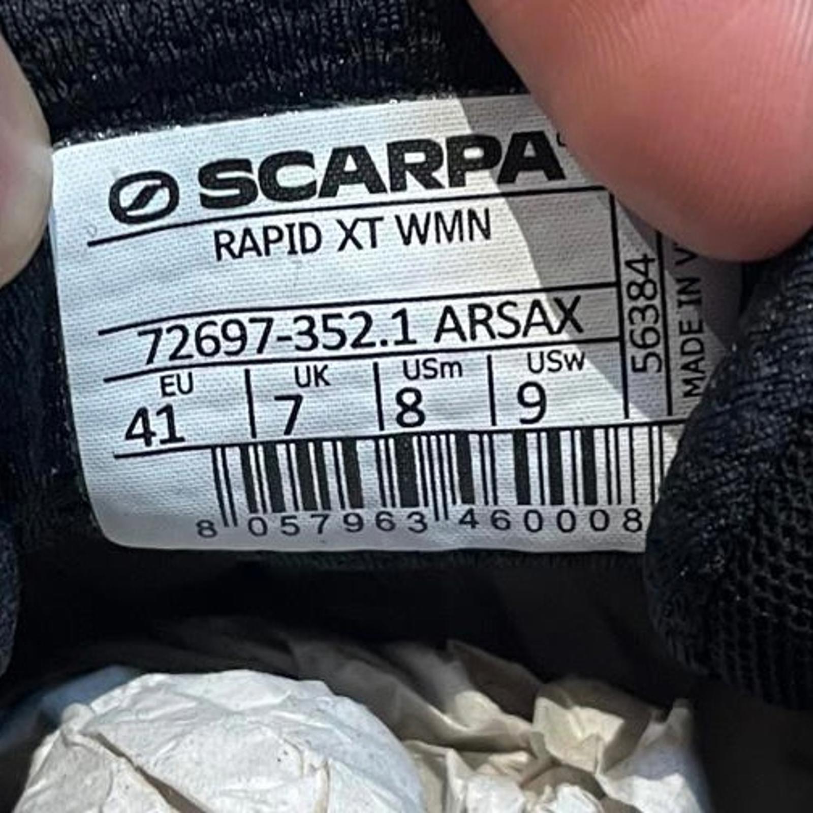 Scarpa Rapid XT Hiking Shoes Womens Blue Conifer Sunny Size UK 7 EU 41 *SB9