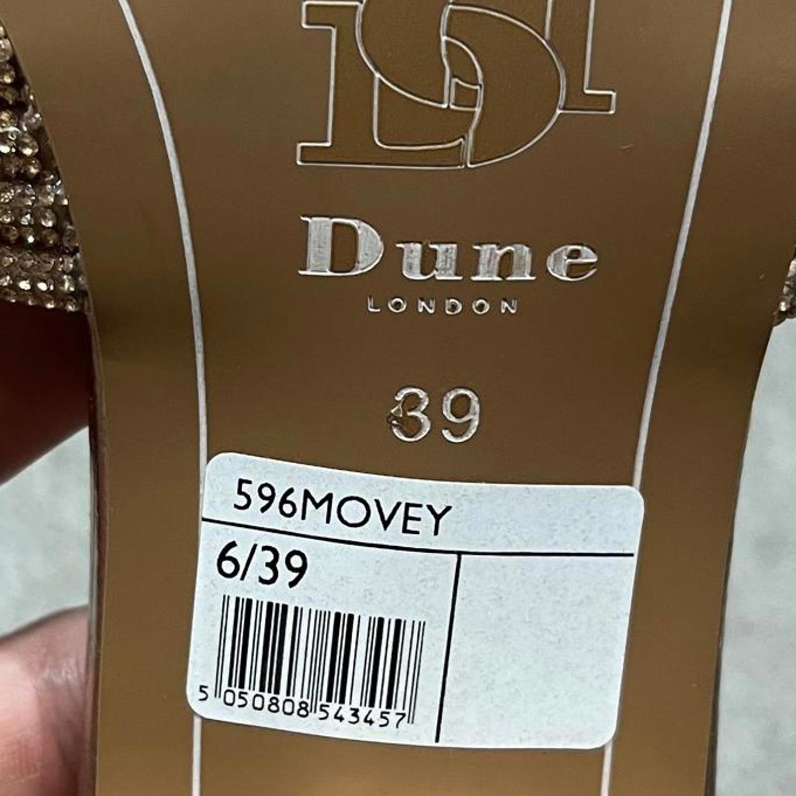 Dune London Women's Movey Medium Block Heel Sandals Size UK 6 EU 39 *FF1