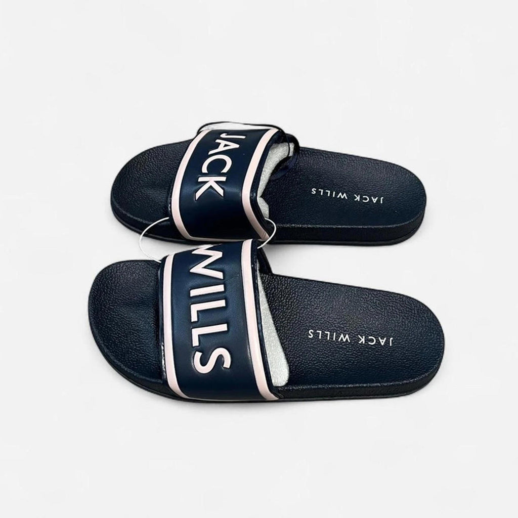 Jack Wills Harvey Slider Women’s Navy Pink Size UK S 5-6 *RSB5