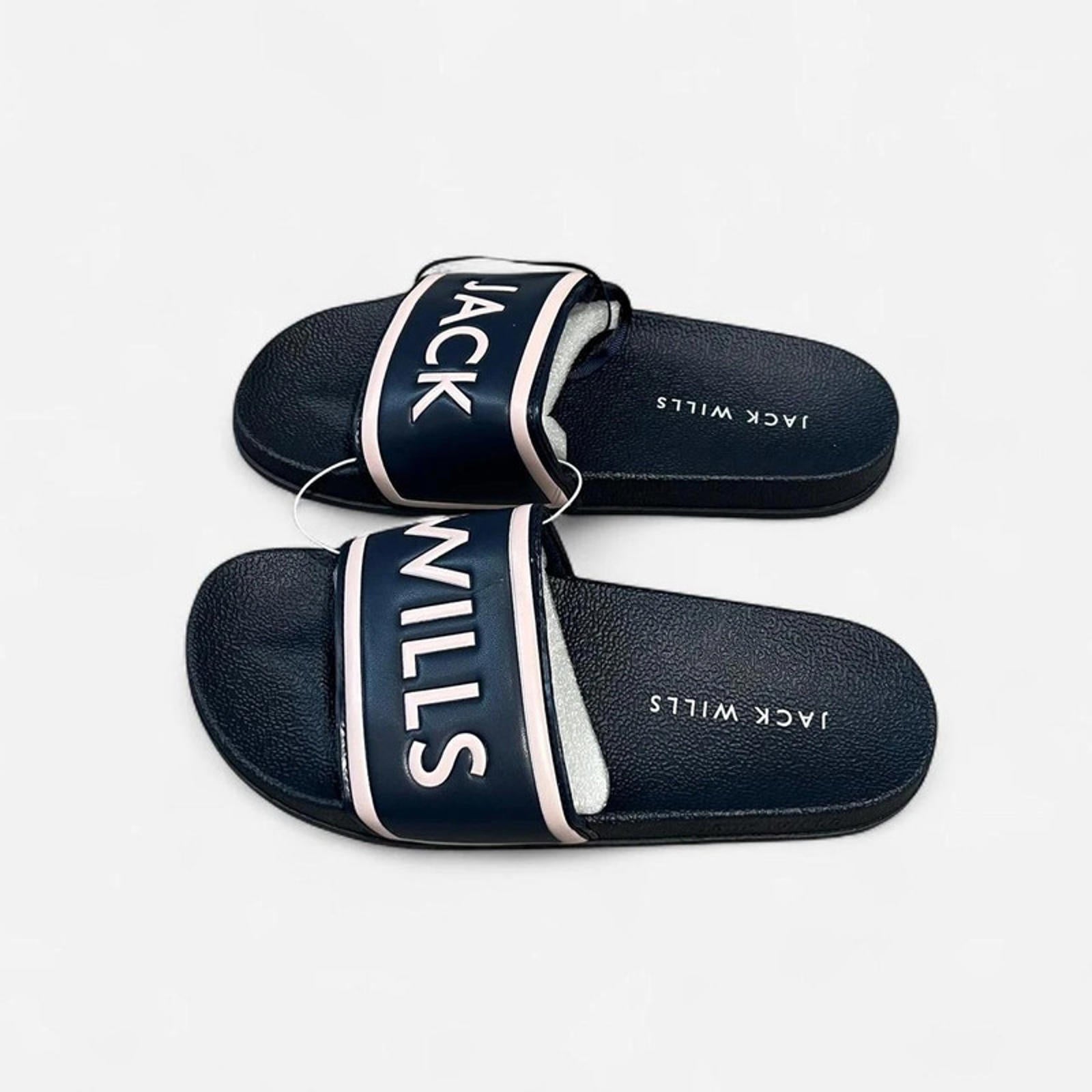 Jack Wills Harvey Slider Women’s Navy Pink Size UK S 5-6 *RSB5
