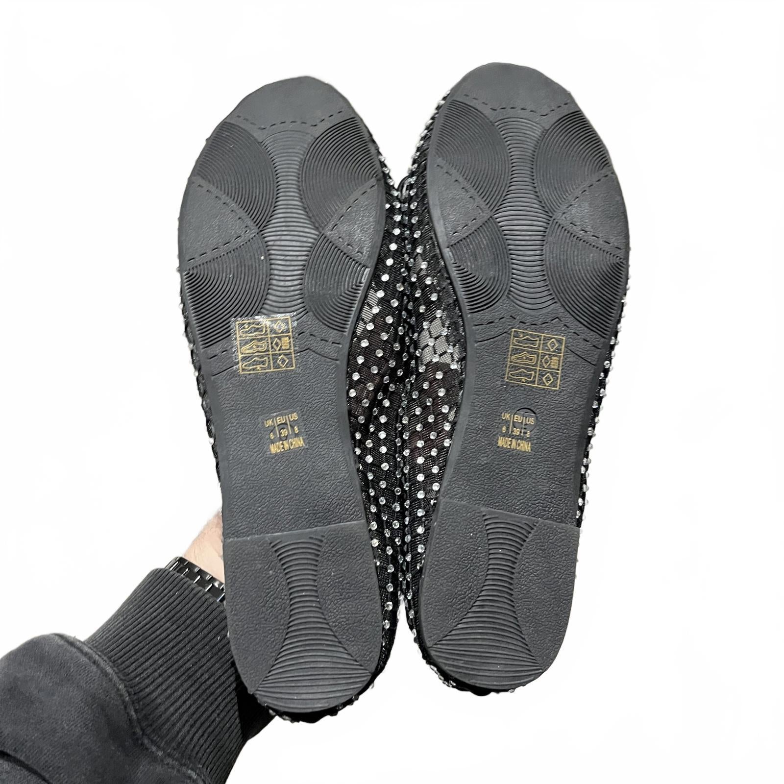 No Doubt Women's Bow Ballet Pumps Black Size UK 6 EU 39 *FF1