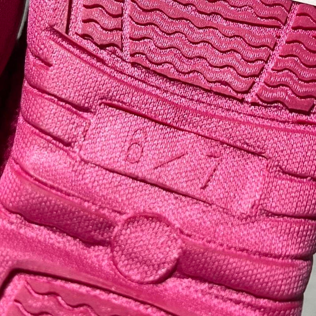 Girls Cable Knit Slipper Boot Pink Size UK C6/7 *REF:SB6