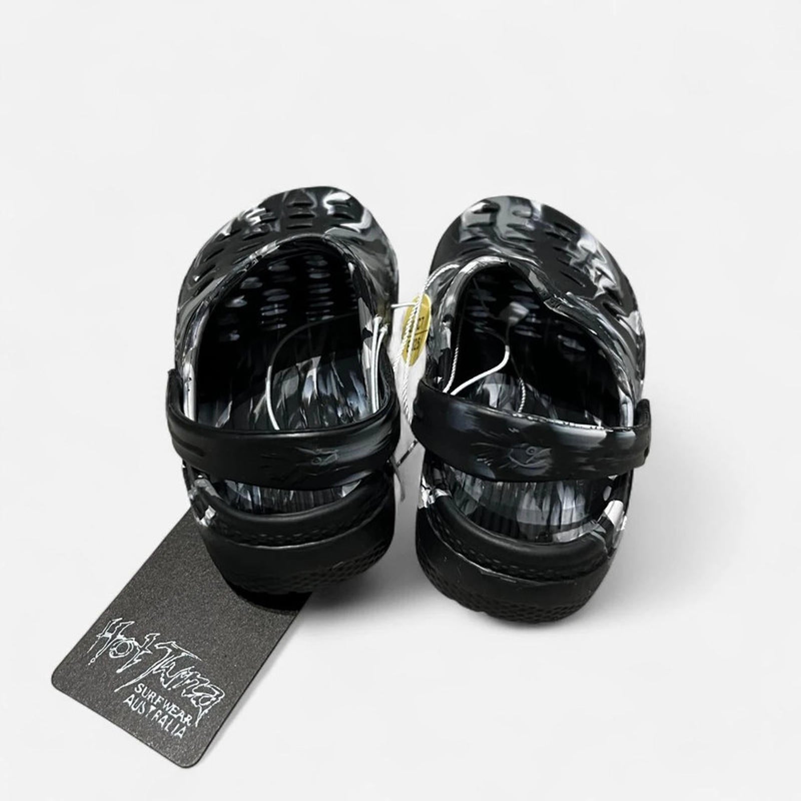 Hot Tuna Infants Marbled Cloggs Black Size UK C7 *SB11