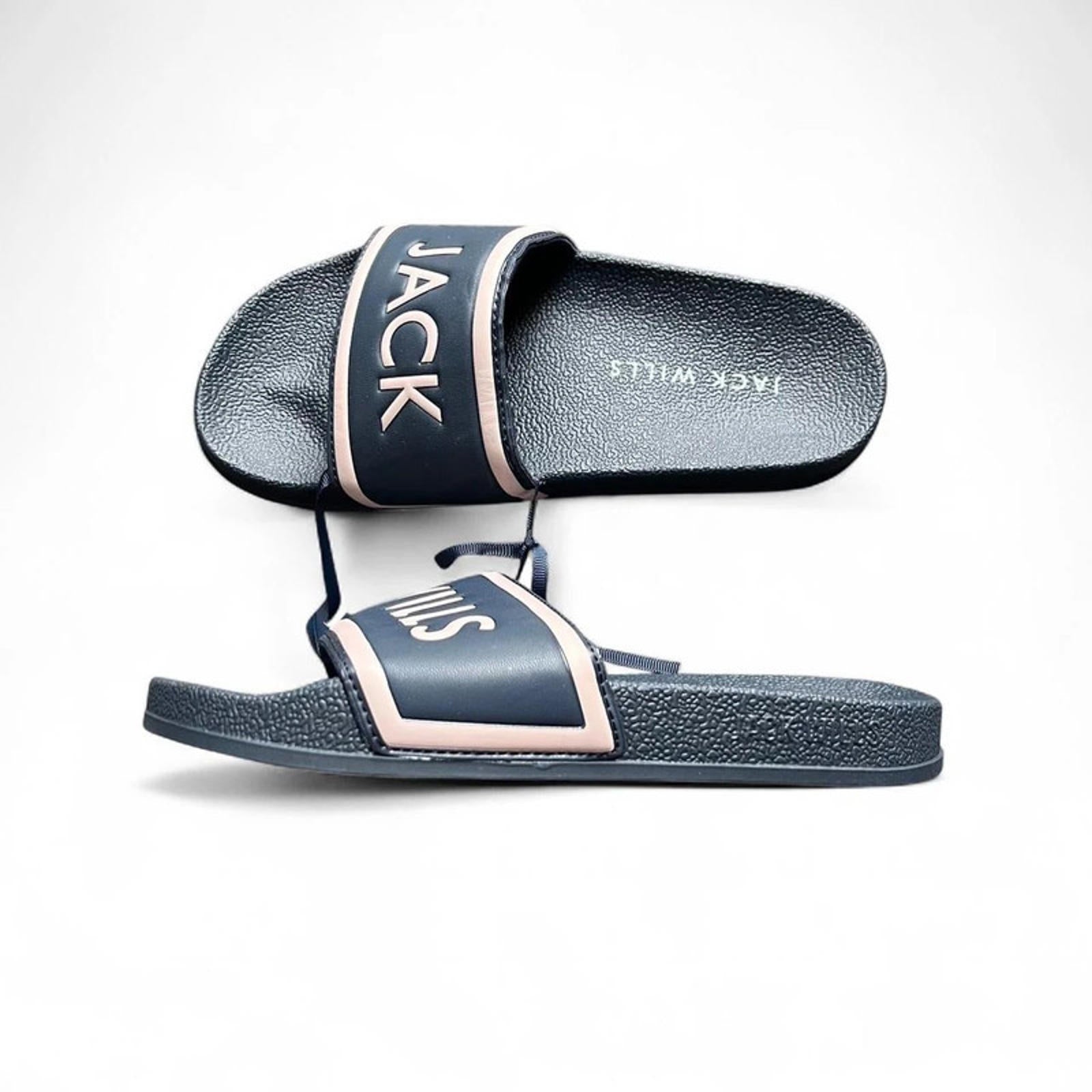 Jack Wills Harvey Slider Women’s Navy Pink Size UK S 3-4 *RSB3