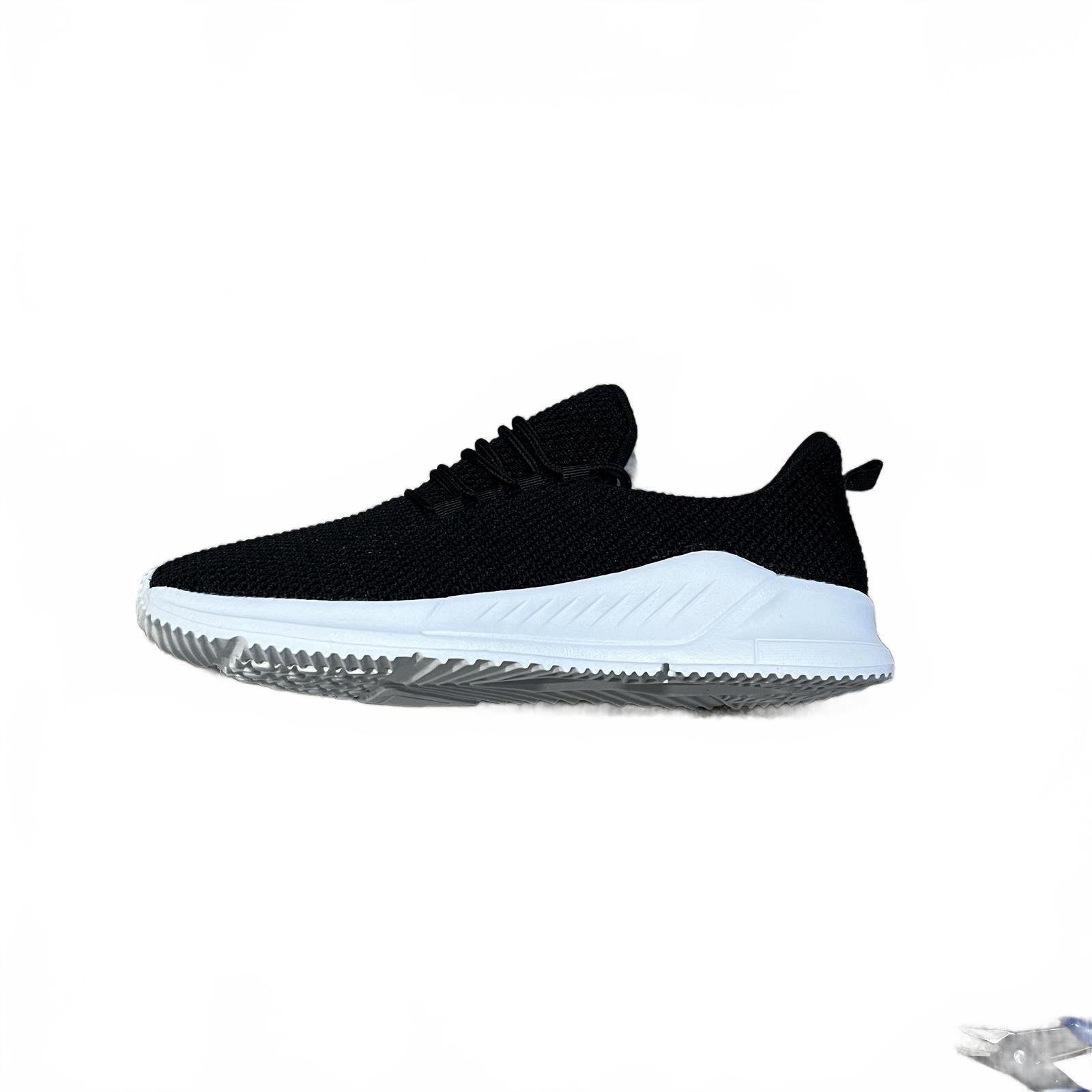 Fabric Santo Ladies Slip On Trainers Black White Size UK 4 EU 37 *SB12