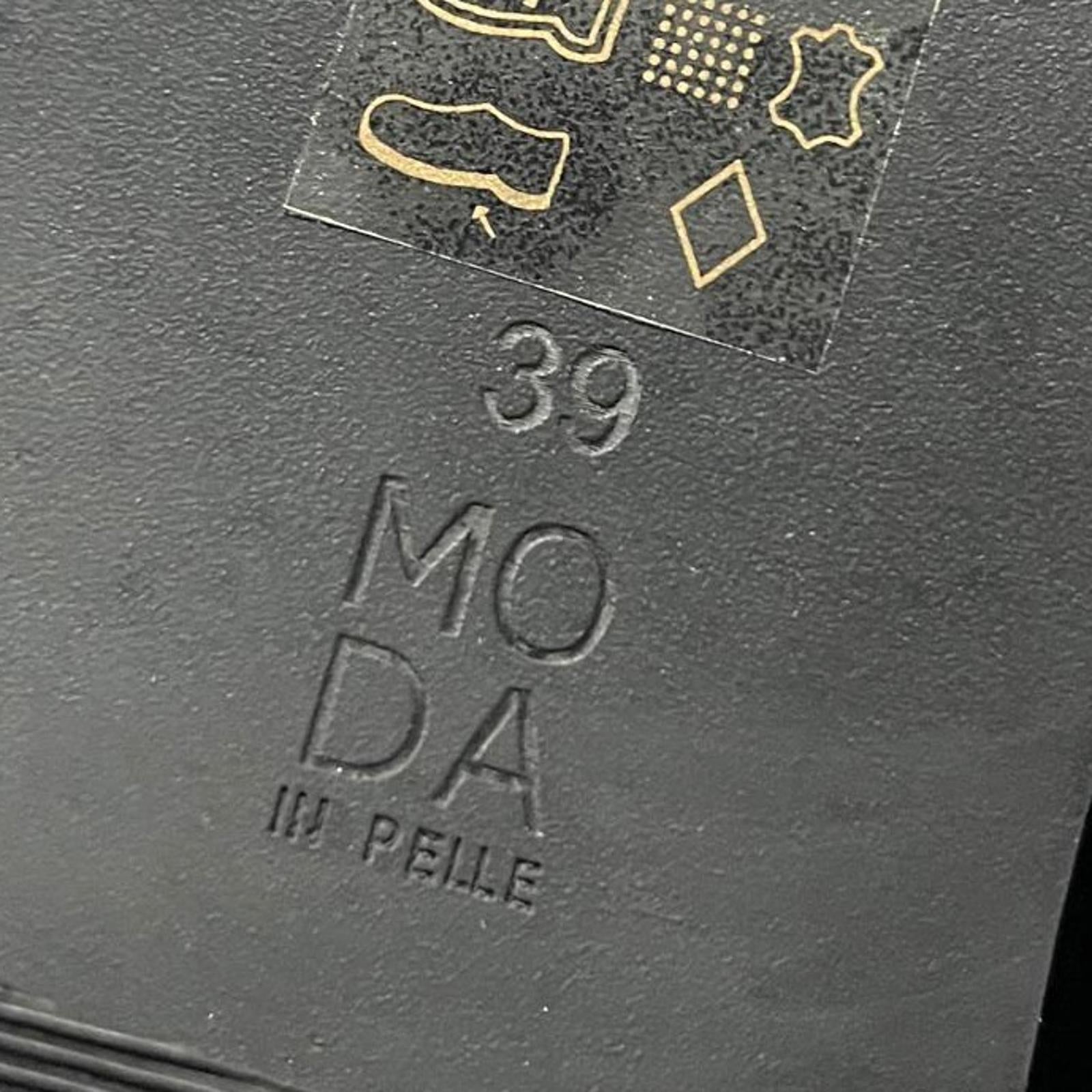 Moda In Pelle Karollina Black Leather Brogue Ankle Boots Size UK 6 EU 39 *SB12