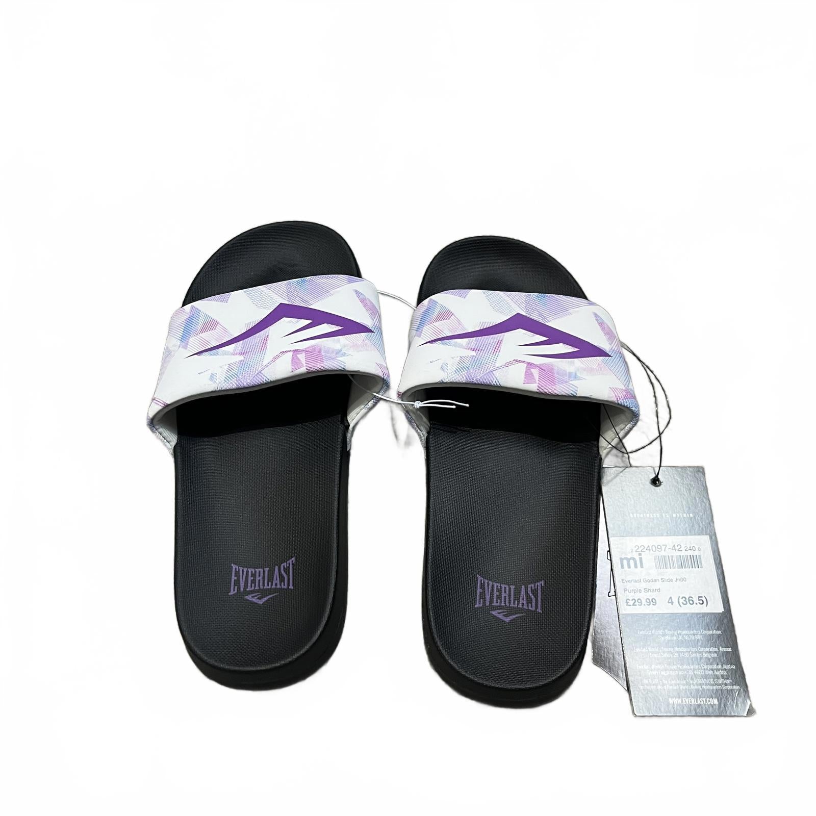 Everlast Godan Sliders Ladies Black Pattern Size UK 4 EU 36.5 *SB10