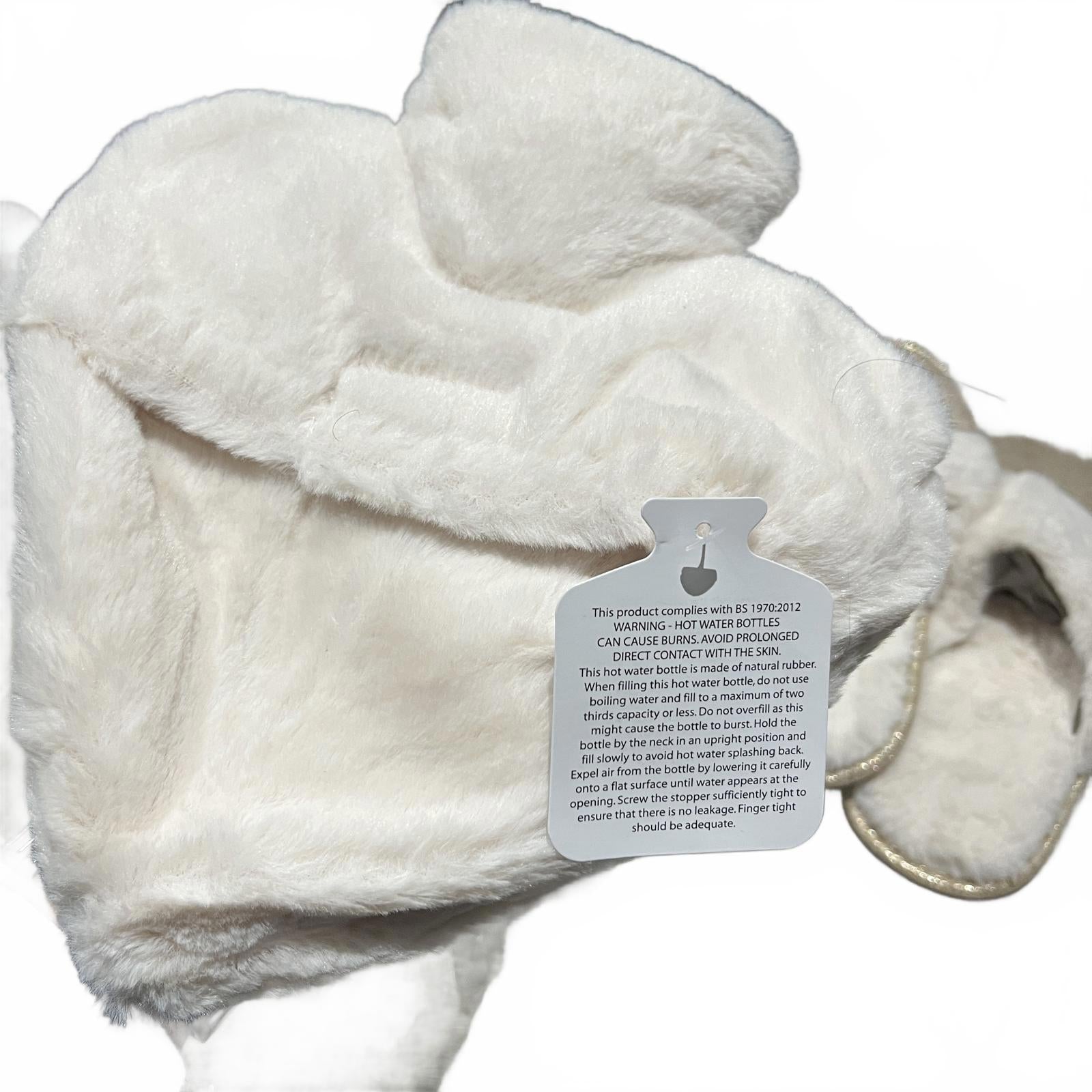 Studio Slipper Set With HWB and Eye Mask Gold Cream Size UK M 5-6 *SB1