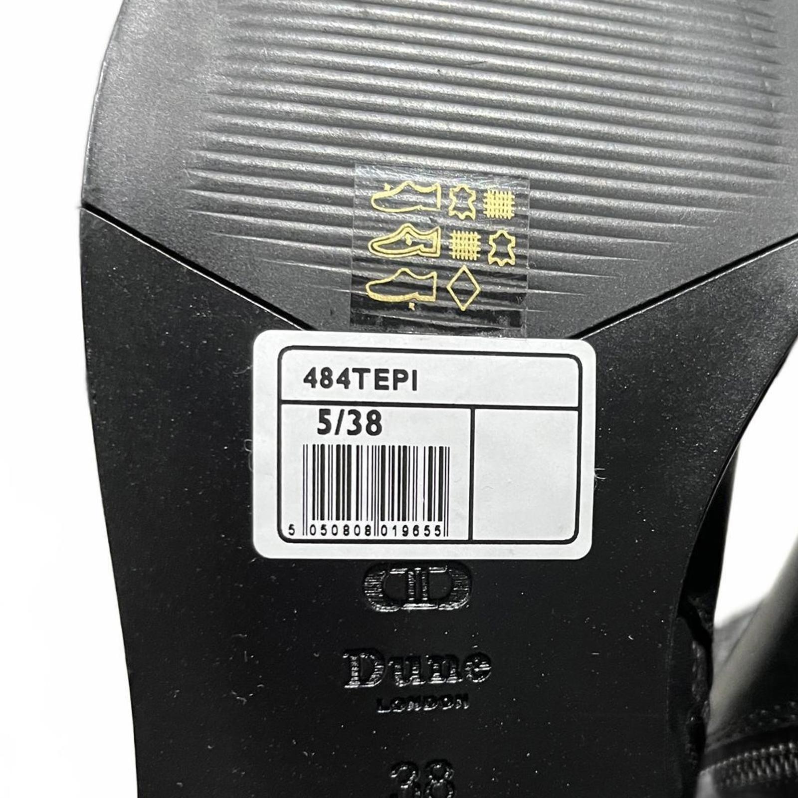 Dune London Tepi Boots Ladies Black Leather Size UK 5 EU 38 *SK1