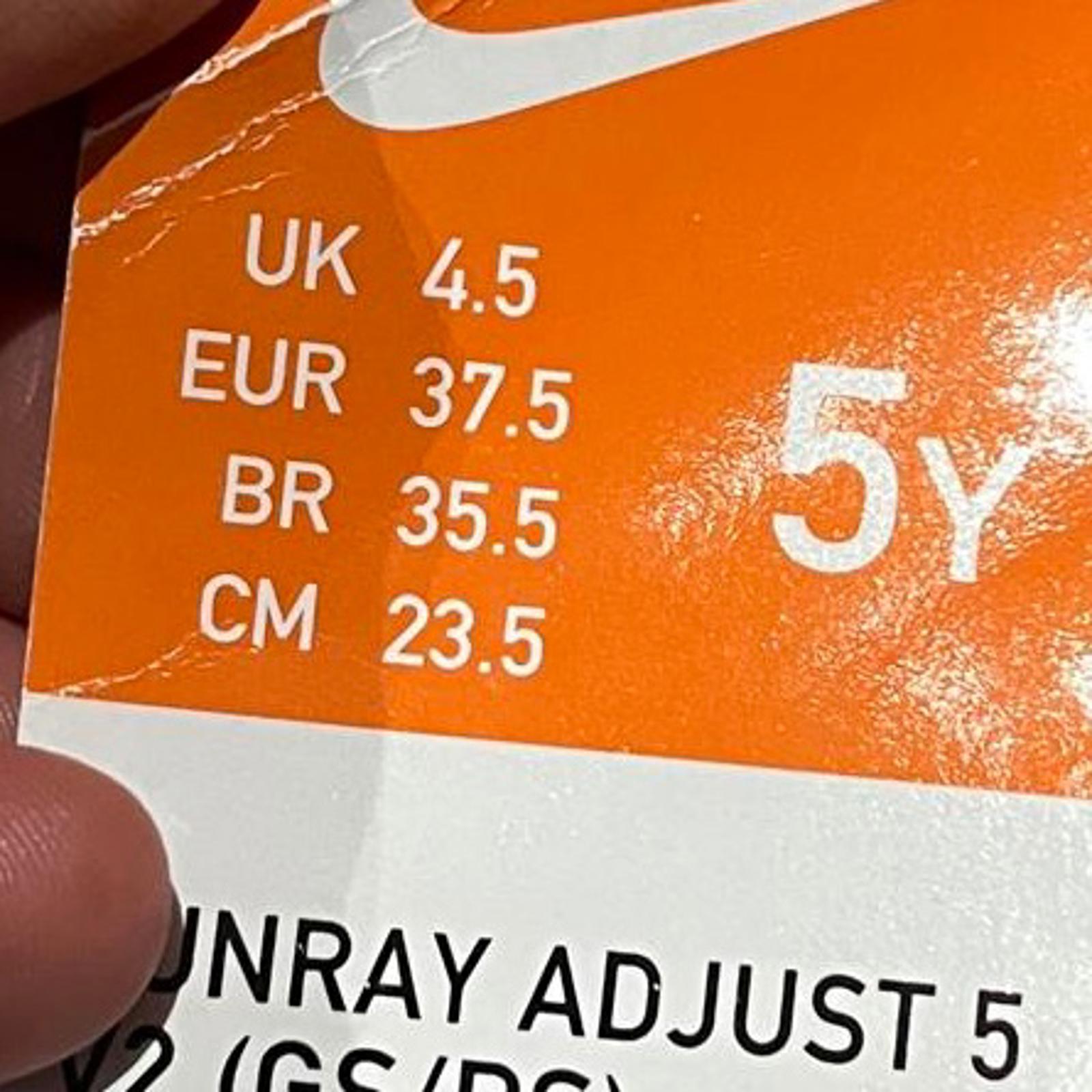 Nike Sunray Adjust 5 Sandals Girls Kids Size UK 4.5 EU 37.5 *SB1