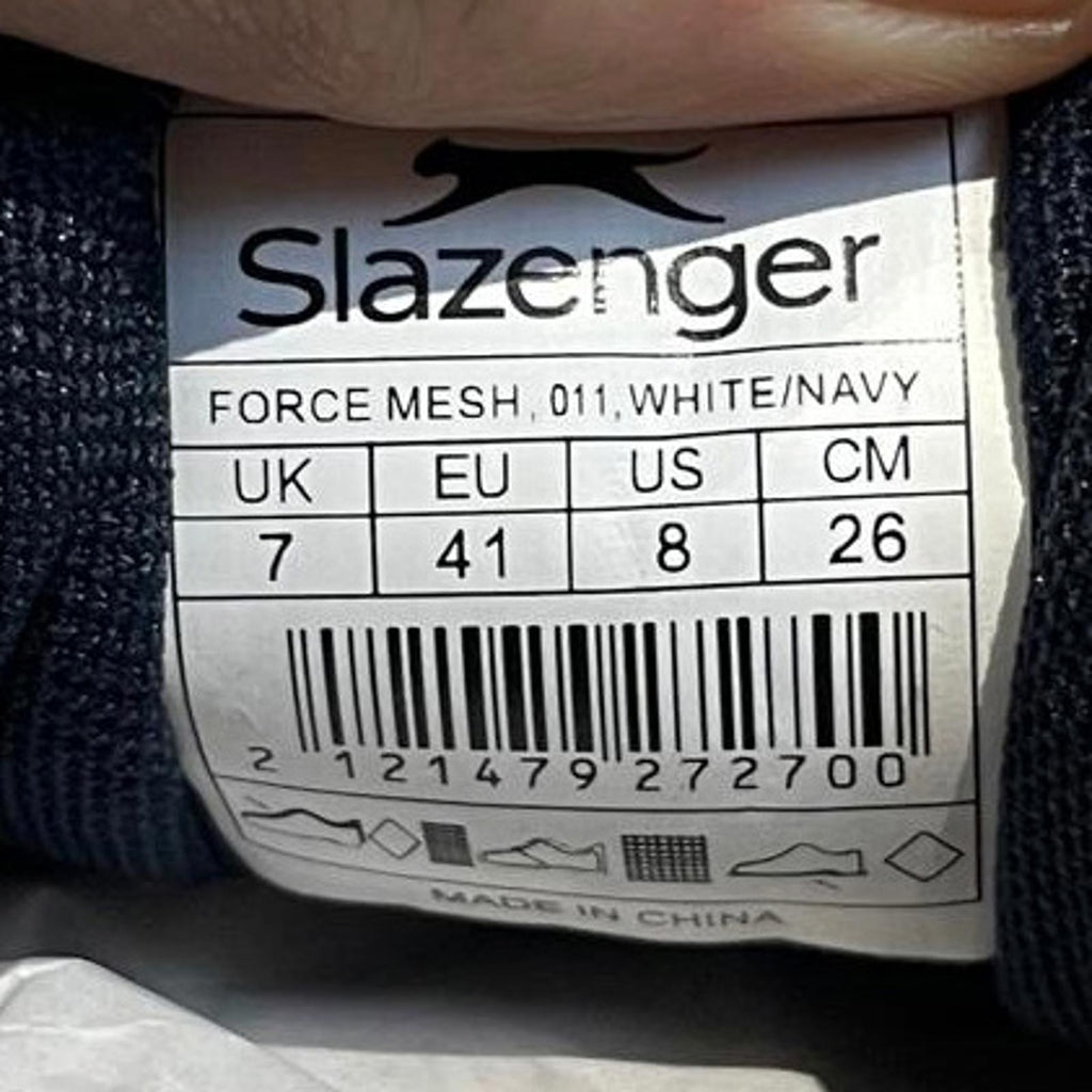 Slazenger Force Mesh Trainer Mens White Size UK 7 EU 41 *SB9