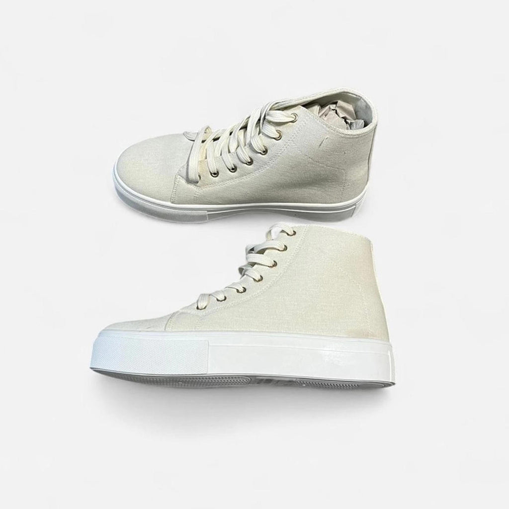Be You Hi Top Platform Women’s Trainers Ecru Size UK 5 EU 38 REF:SB5