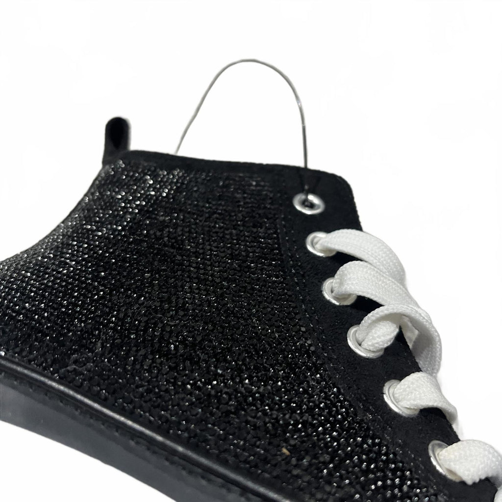 Firetrap Platform Hi top Ladies Trainers Black Glitter Size UK 8 EU 41 *SB13