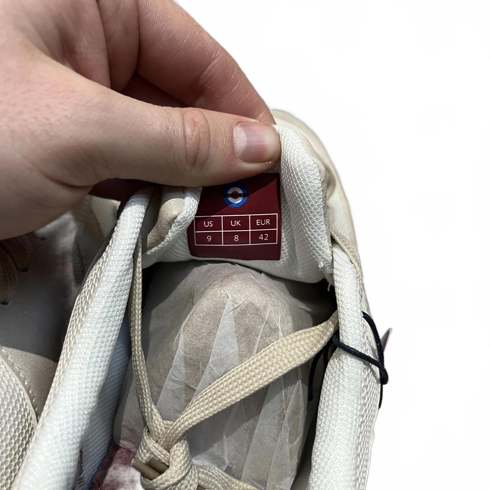 Lambretta Echo Court Trainers Mens Beige Size UK 8 EU 42 *SB4