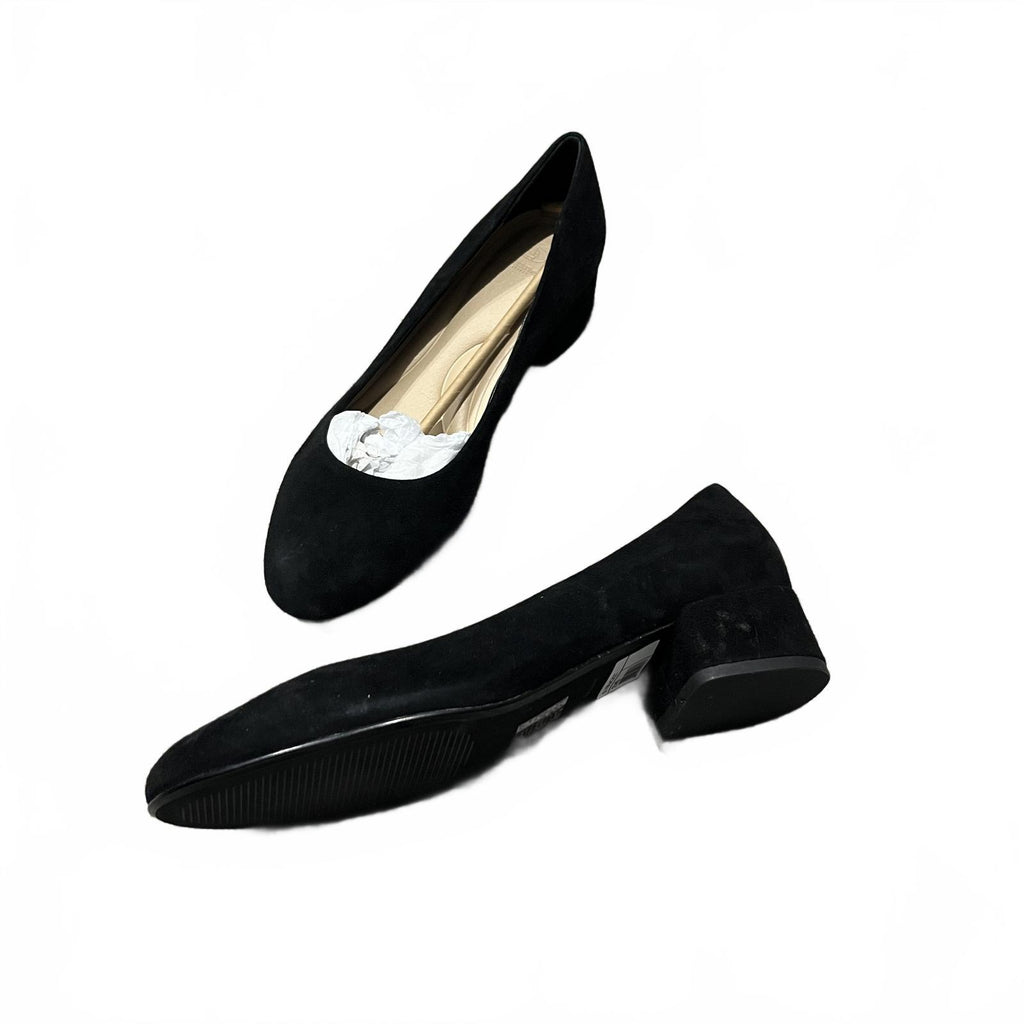 Dune London Bracket Sandals Suede Ladies Black Size UK 7 EU 40 *SB5