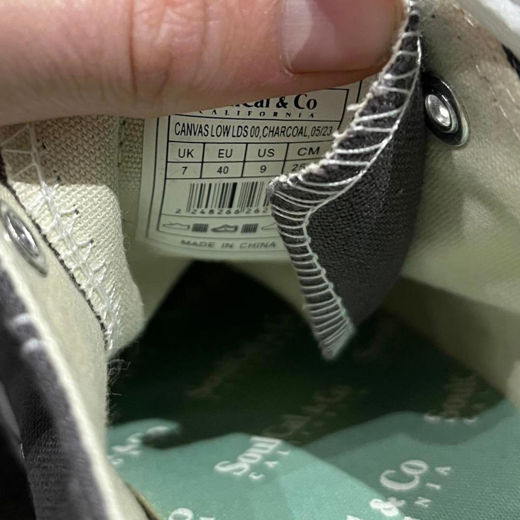 SoulCal Canvas Low Shoes Womens Grey Size UK 7 EU 40 *SB14