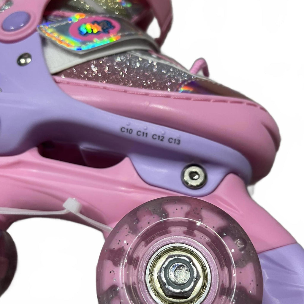 Star Sparkle Glide Roller Skates with LED Wheels Junior Size UK C10-13 *SB16