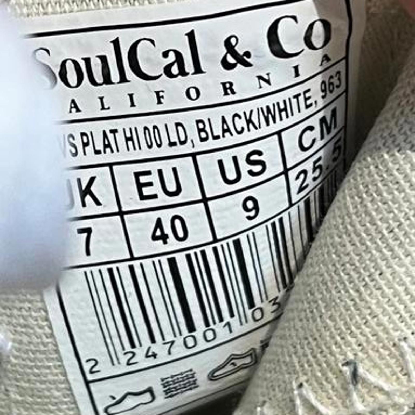 SoulCal Canvas High Trainers Womens Size UK 7 EU 40 *SB5