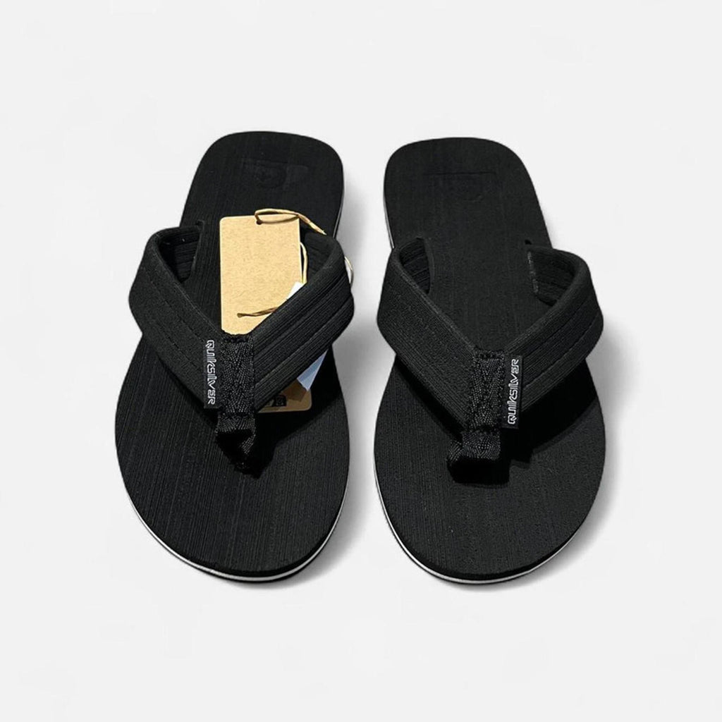 Quiksilver Molokai Layback Flip Flops Mens Black Size UK 7 EU 41 *REF:SB1