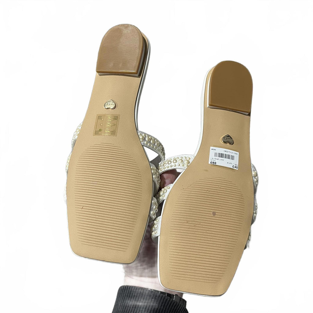 Aldo Lilu Sandals Womens White Cream Size UK 6 EU 39 *FF1