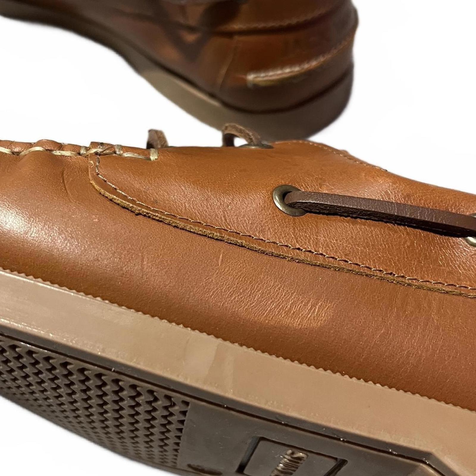 Jack Wills Leather Boat Shoes Mens Tan Size UK 10 EU 45 *SB6