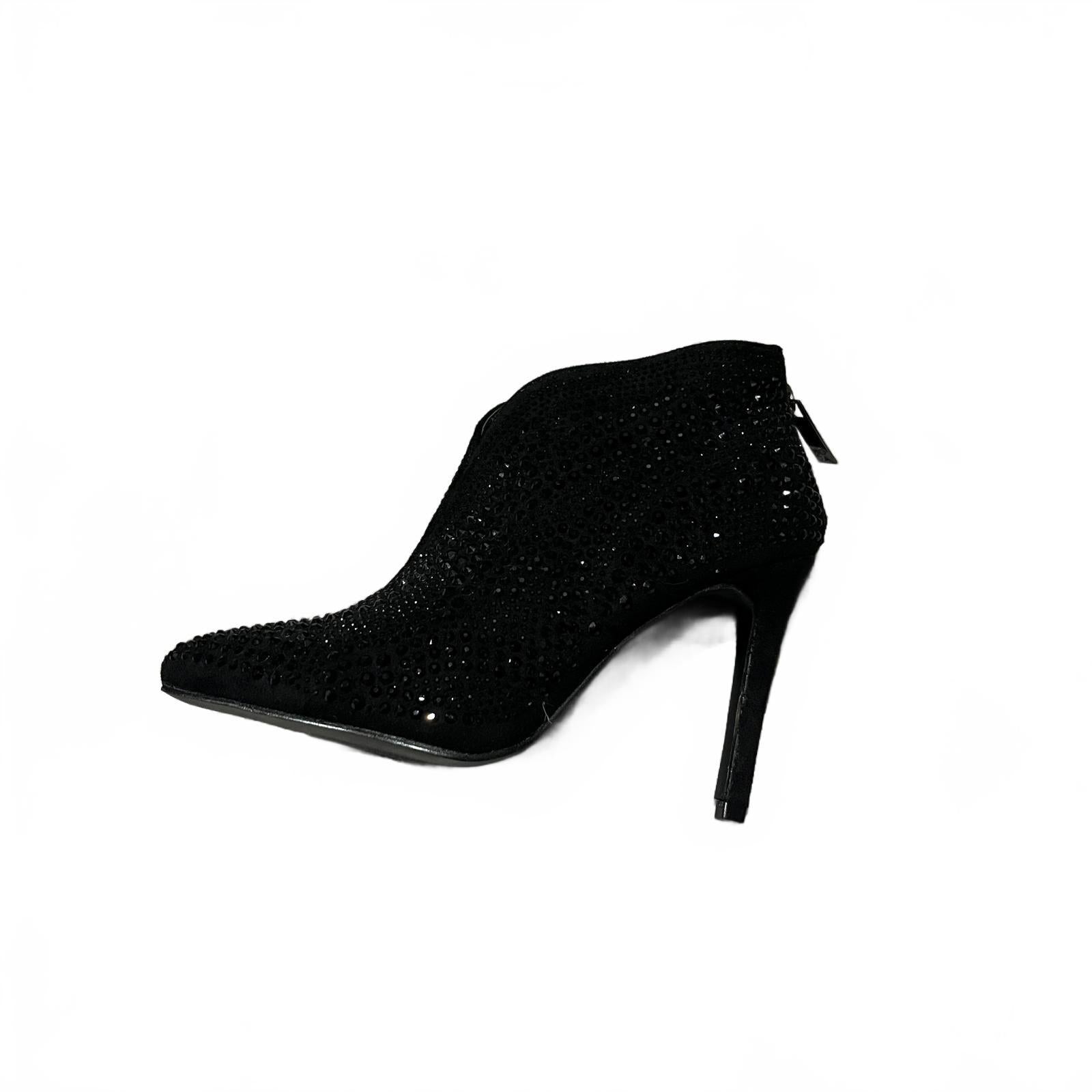 Moda in Pelle Zayni Heeled Boot Jewlled Black Size UK 4 EU 37 *SB5