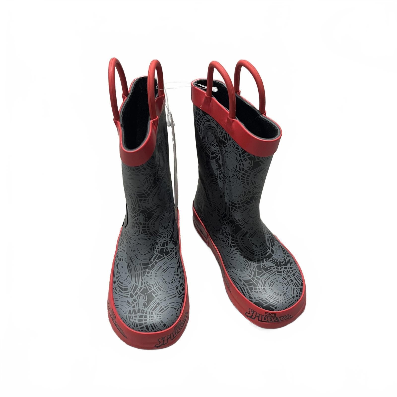 Spiderman Wellingtons Infants Superhero Outdoor Size UK C6 EU 23.5 *FF1