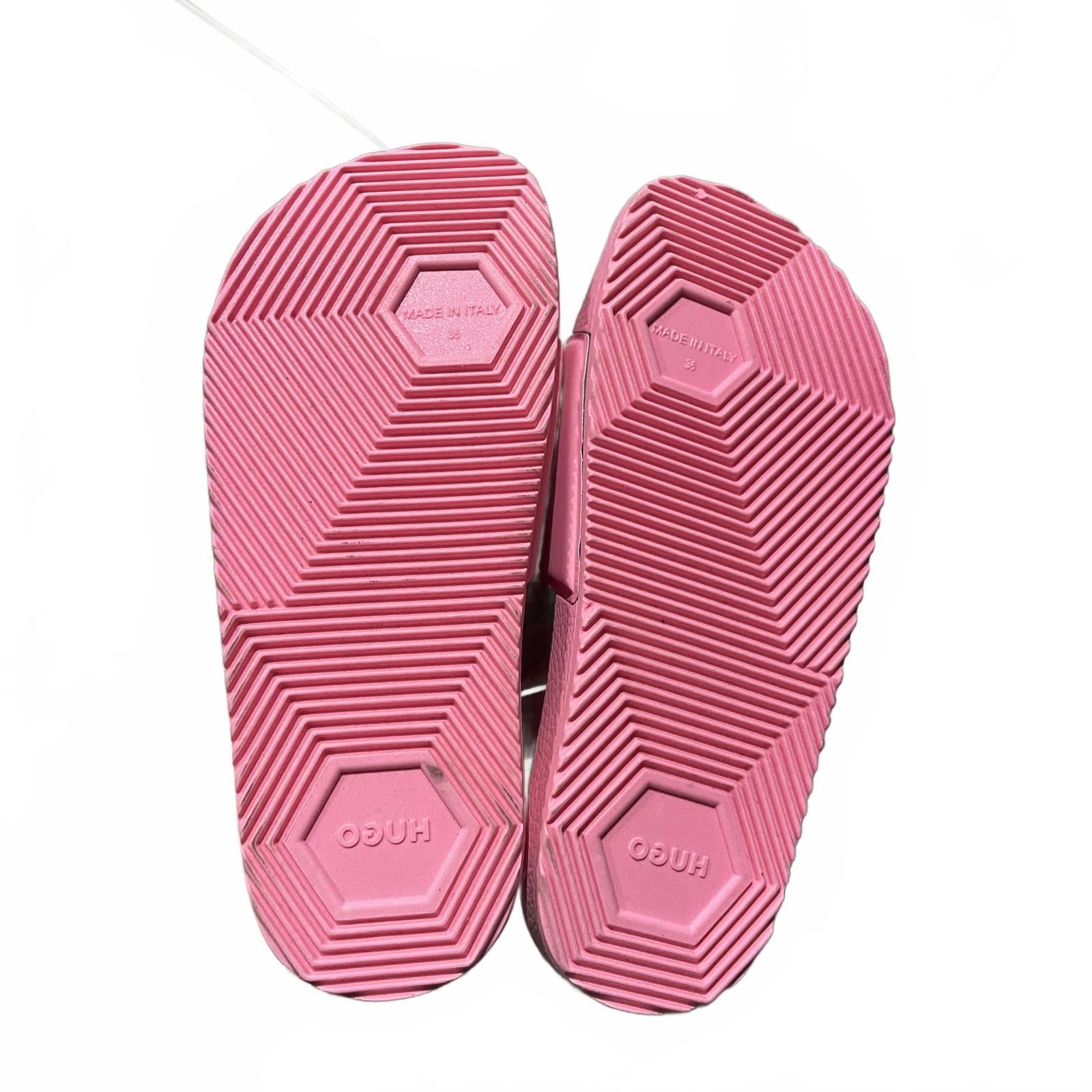 Hugo Time in Sliders Ladies Pink Size UK 3 EU 36 *FF1