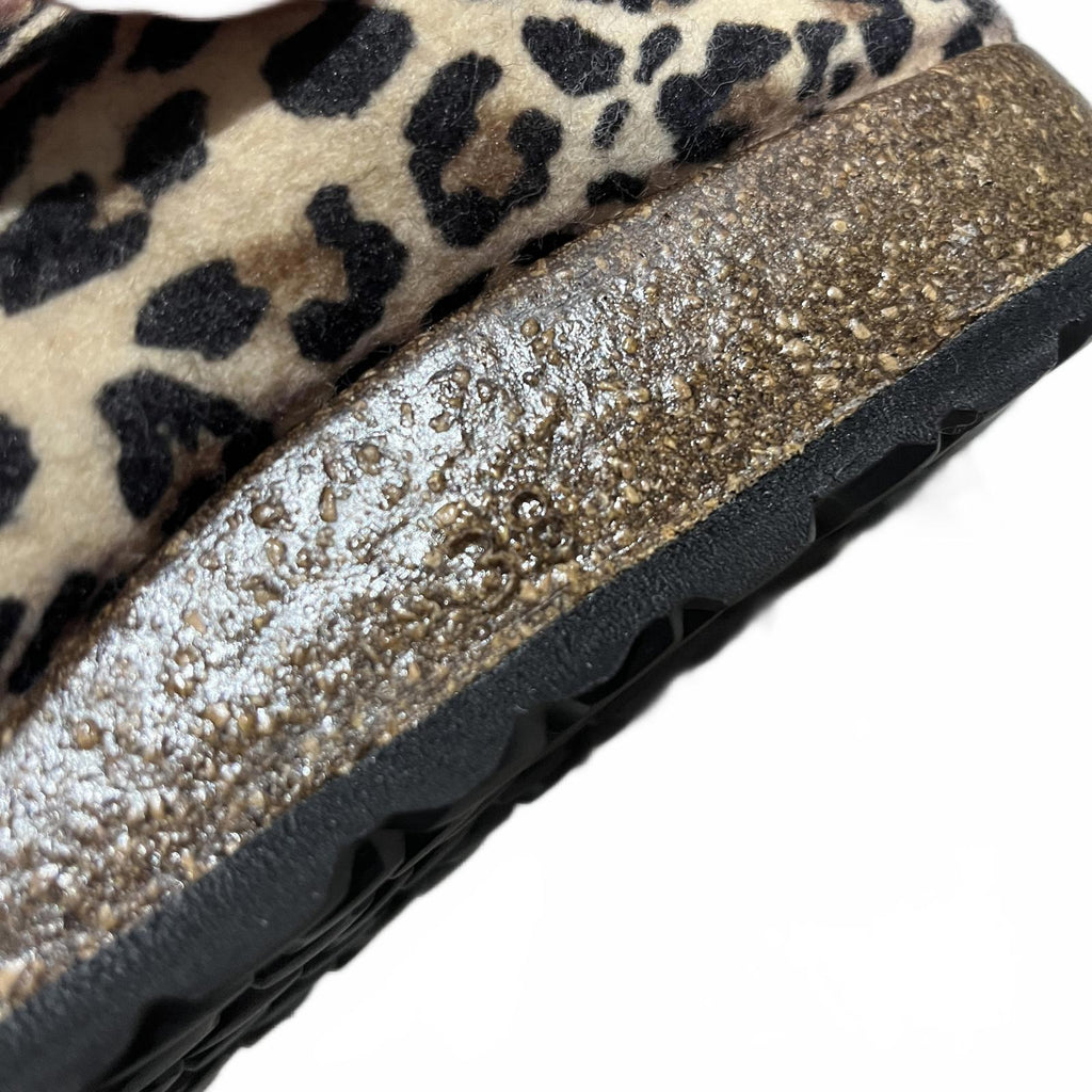 Biba Women's Mule Flat Sandals Leopard Size UK 5 EU 38 *FF1
