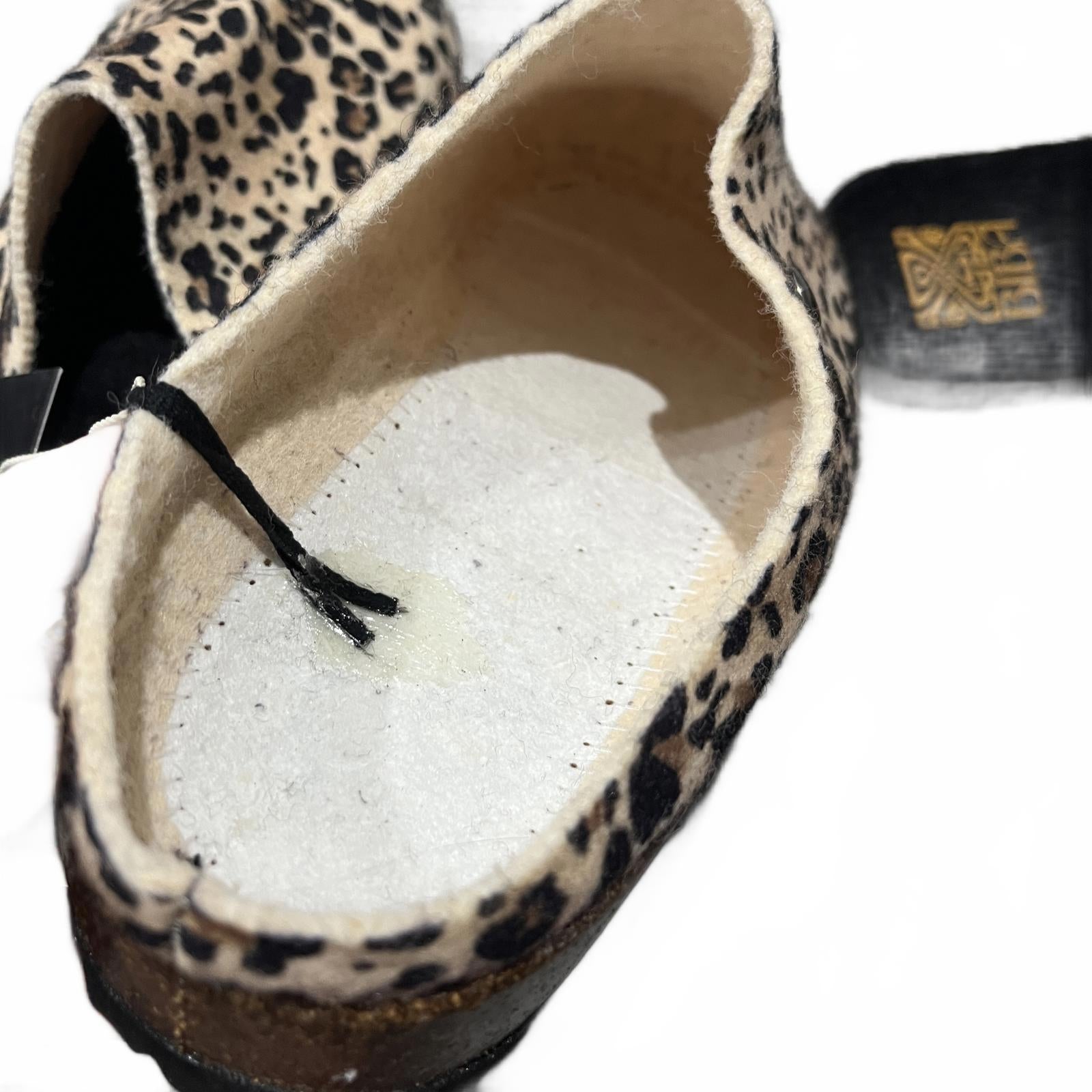 Biba Women's Mule Flat Sandals Leopard Size UK 5 EU 38 *FF1