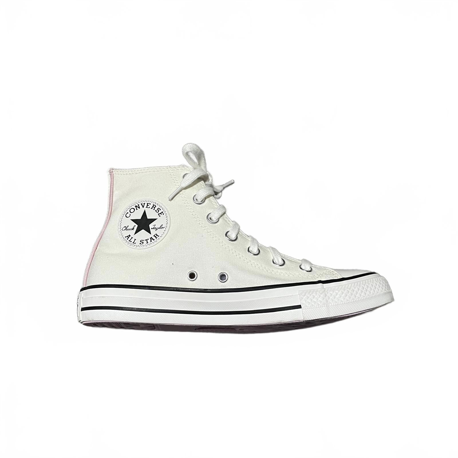 Converse Chuck Classic Hi Tops Ladies Egret Crochet Lace Size UK 6 EU 39 *SB16