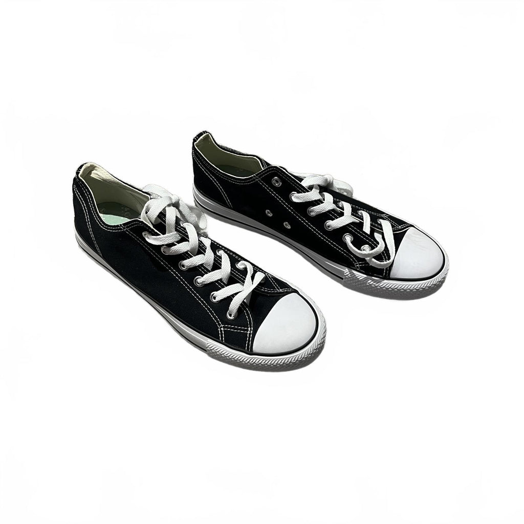 SoulCal Canvas Low Shoes Womens Black White Size UK 7 EU 40 *SB16