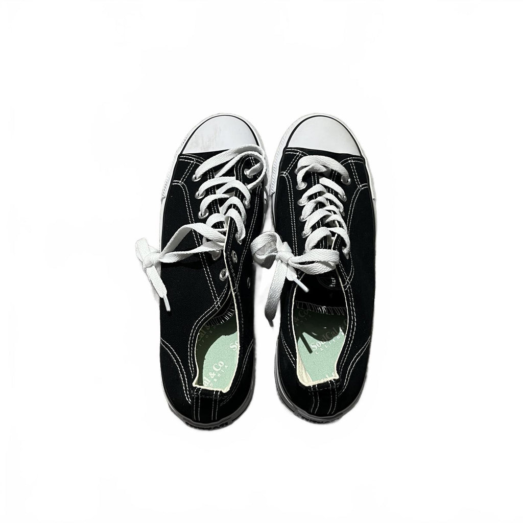 SoulCal Canvas Low Shoes Womens Black White Size UK 7 EU 40 *SB16