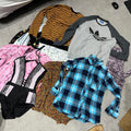 Ladies Shirt & Tops Wholesale Bundle 23pc Lot Vintage & Modern Patterned Paisley