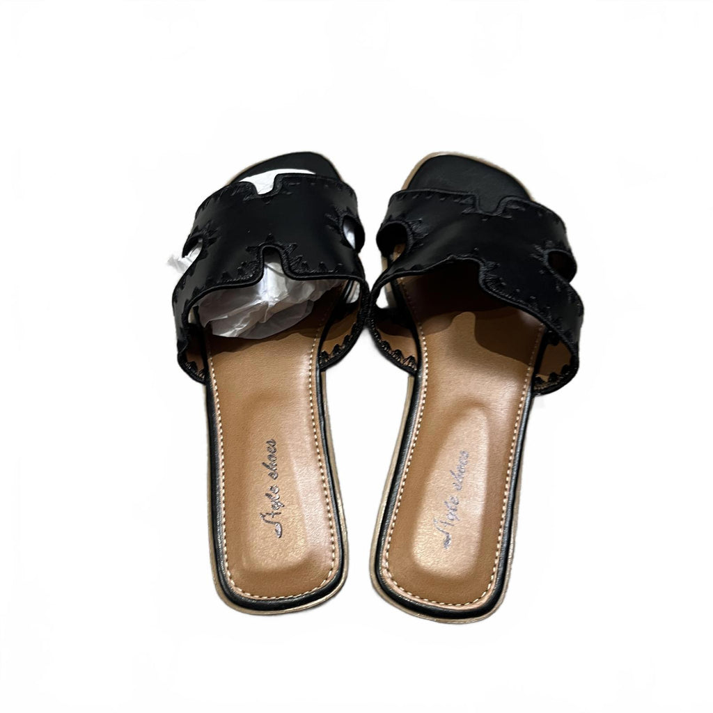 Style Shoes Womens Frankii Flat Sandals Black Holiday Beach Size UK 7 EU 40 *FF1