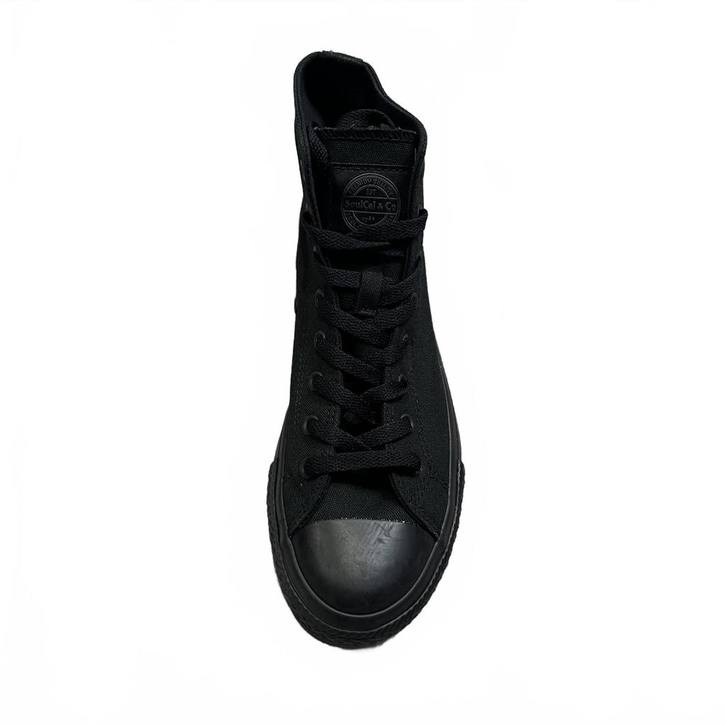 SoulCal Canvas High Top Platform Trainers Womens Black Size UK 6.5 EU 39.5 *SB17