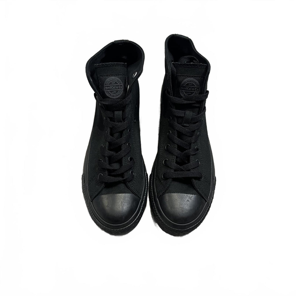 SoulCal Canvas High Top Platform Trainers Womens Black Size UK 6.5 EU 39.5 *SB17