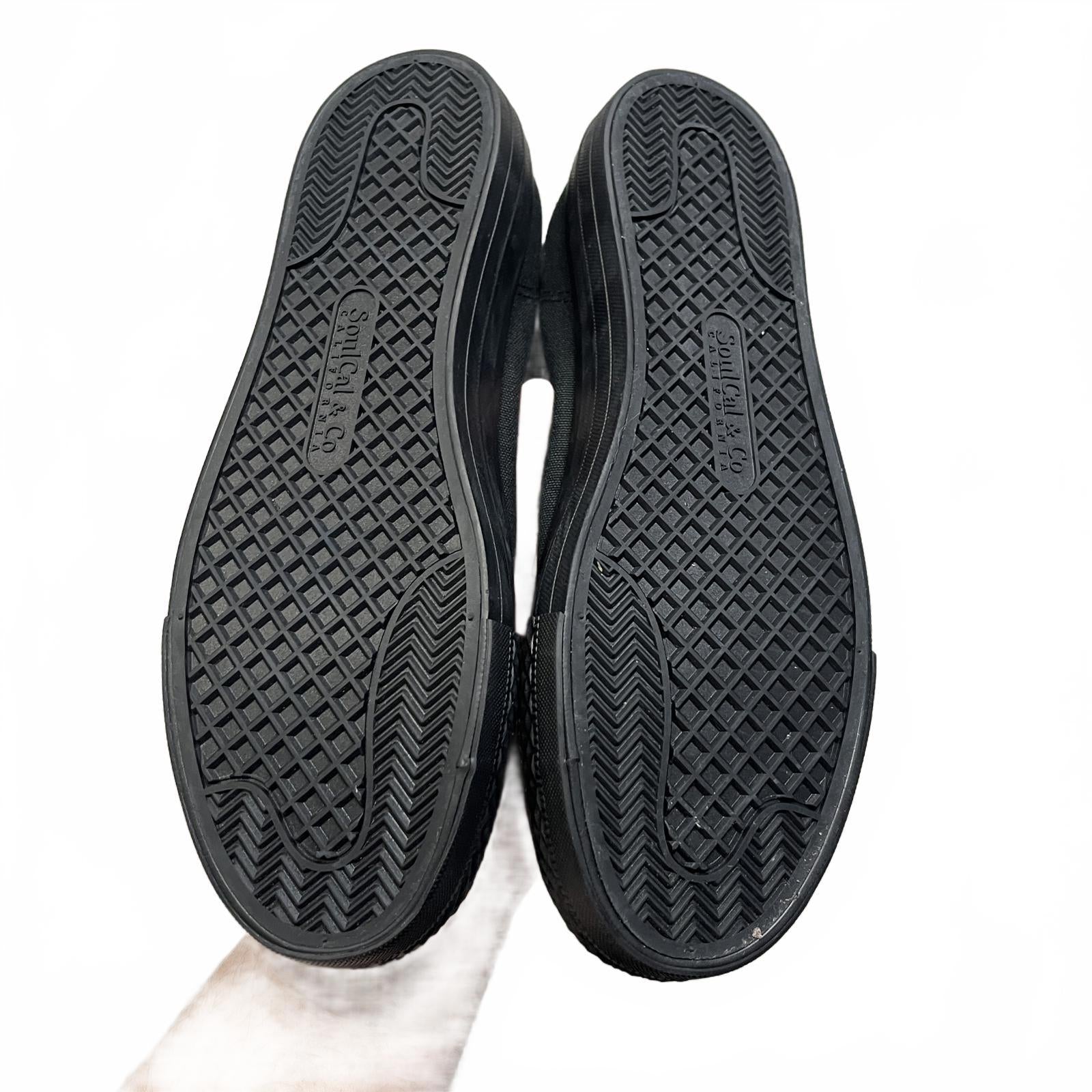 SoulCal Canvas High Top Platform Trainers Womens Black Size UK 6.5 EU 39.5 *SB17