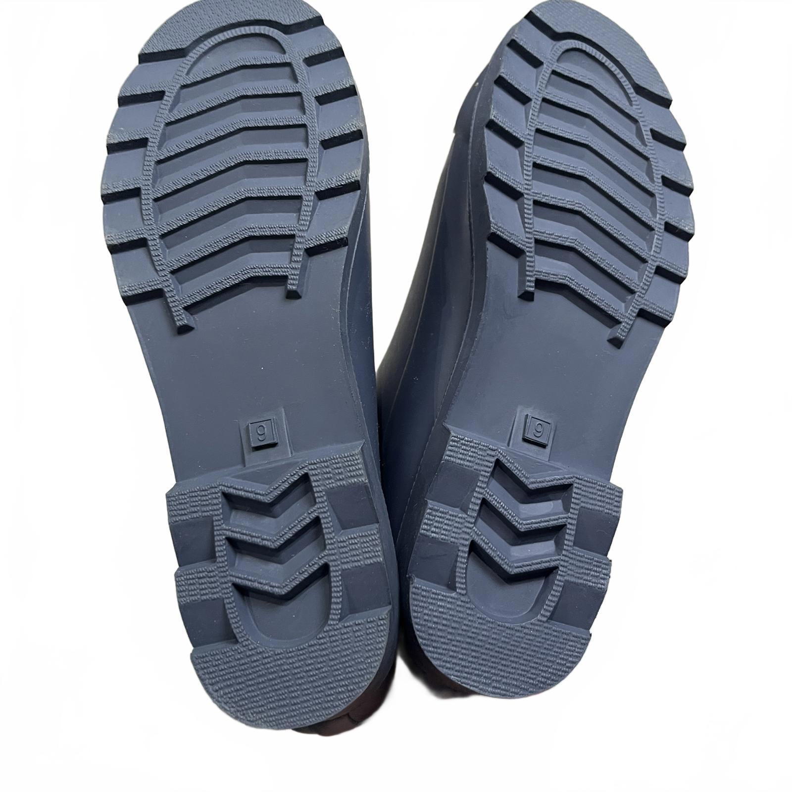 Gelert Fur Lined Welly Boot Womens Navy Size UK 9 EU 42 *SB17