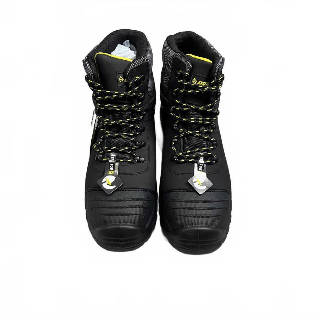 Dunlop Nova S3 WP Steel Toe Cap Boots Mens Black Size UK 12 EU 47 *SB19