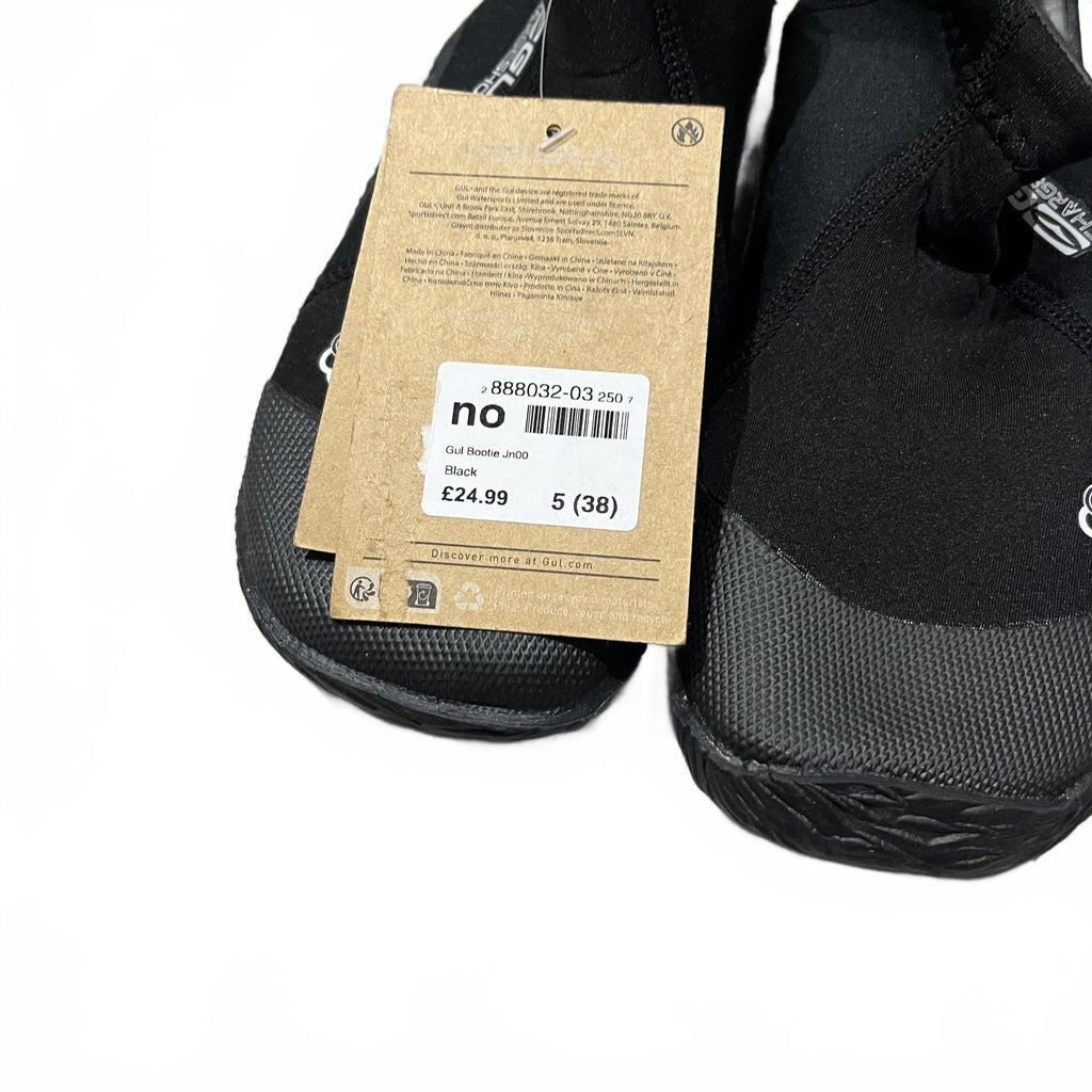 Gul Wetsuit Booties Juniors Black Size UK 5 EU 38 *FF1