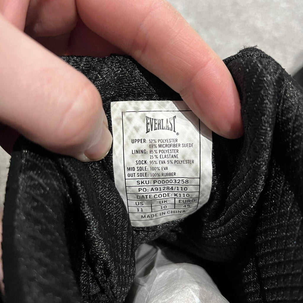 Everlast Pro Elite Boxing Boots Mens Black Size UK 10 EU 45 *SB18