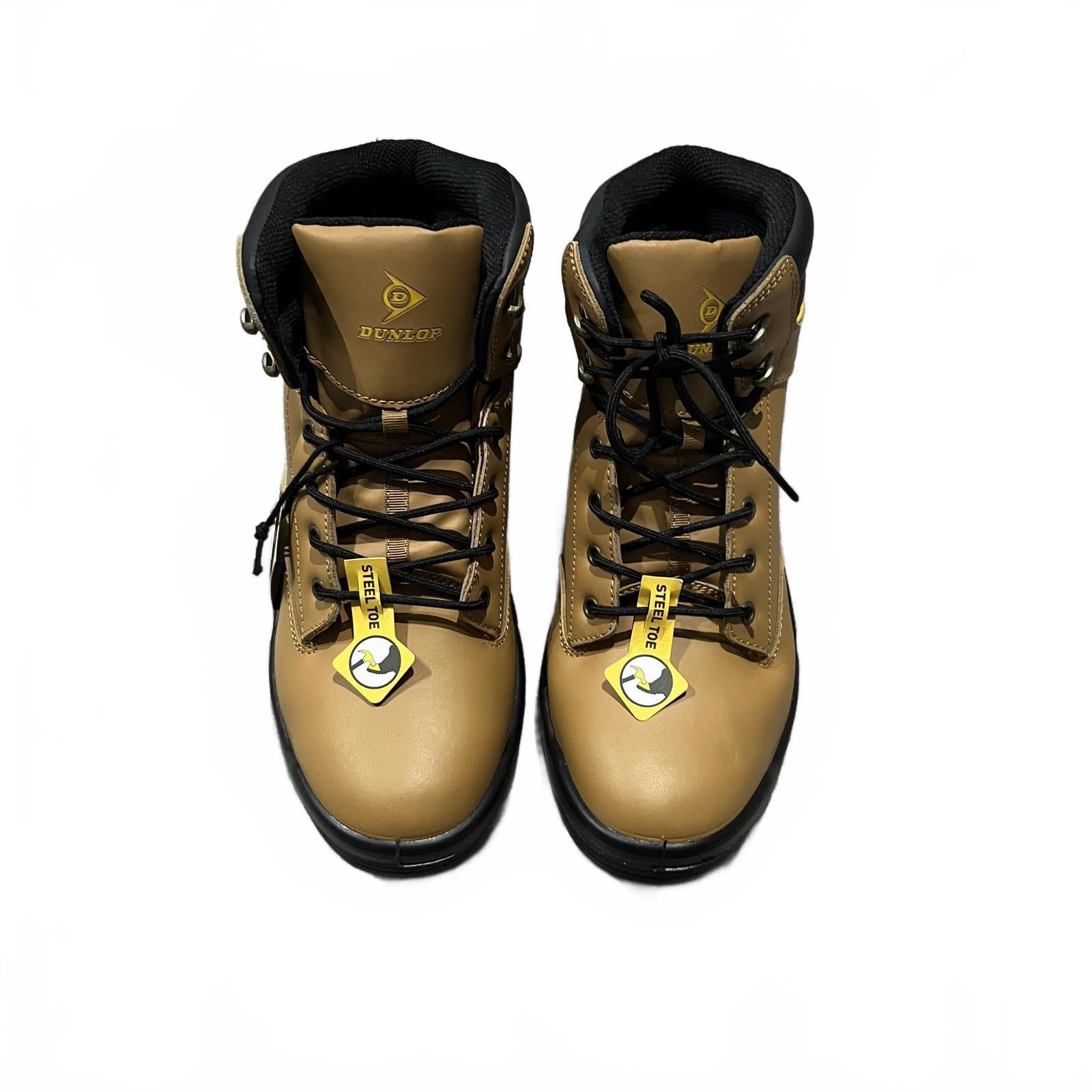 Dunlop Dakota Steel Toe Cap Boots Tan Honey Size UK 11.5 EU 46.5 *SB19